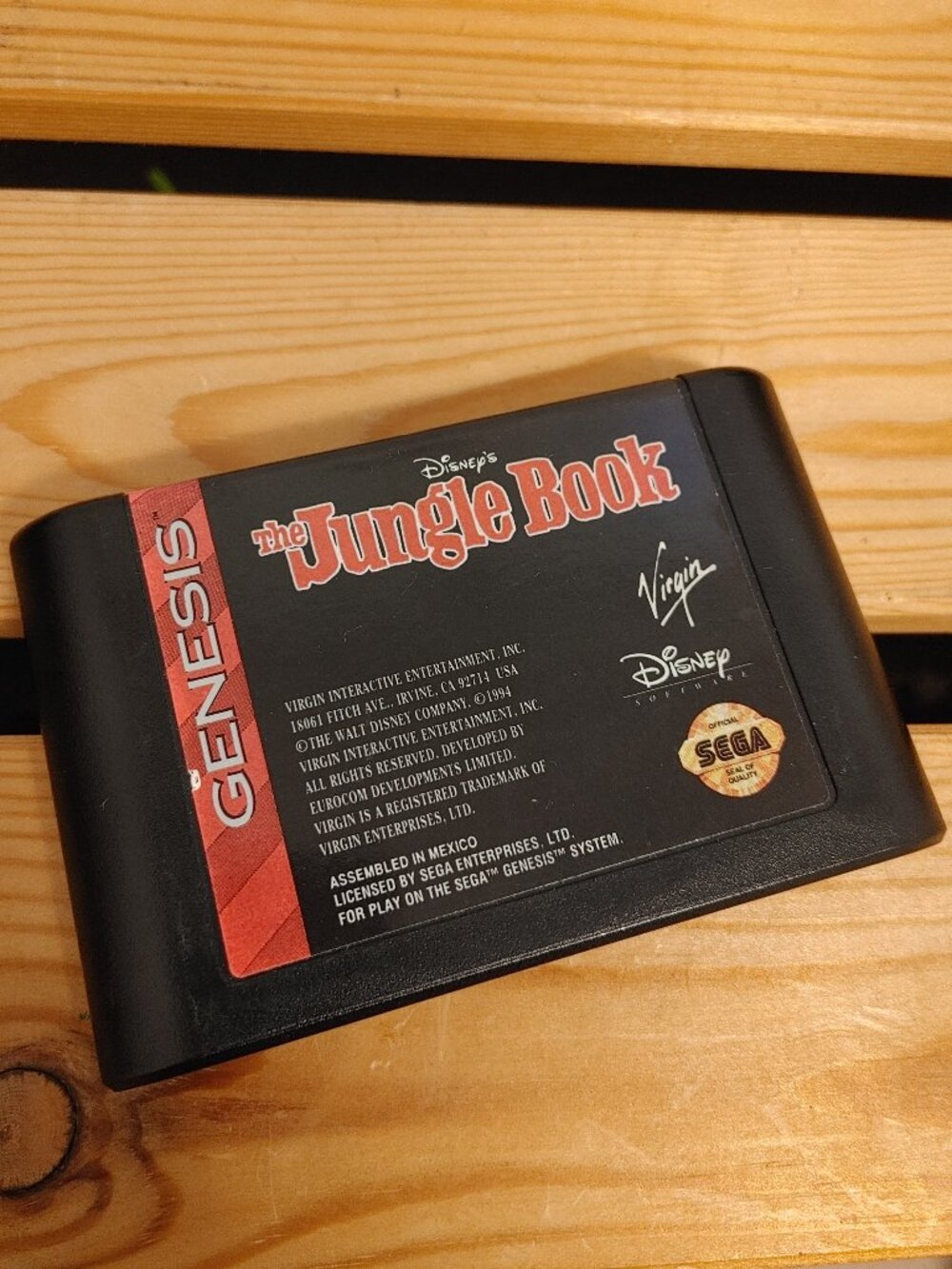 Sega Genesis The Jungle Book 1994 authentic game (good condition!)